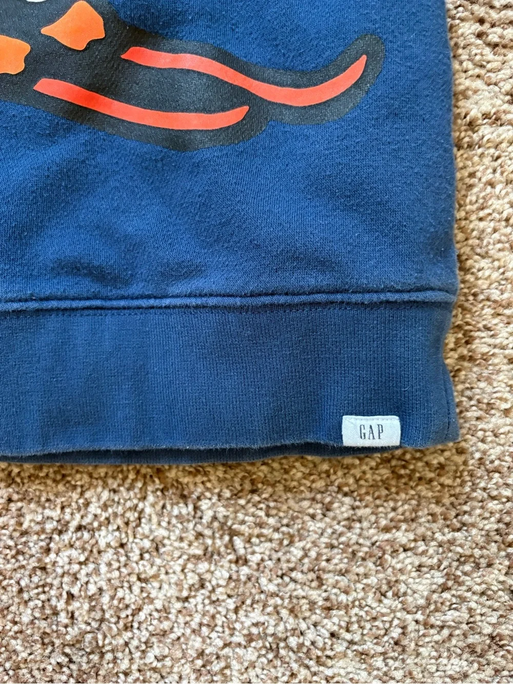 GAP Navy Blue Kids Penguin Ski Graphic Sweatshirt